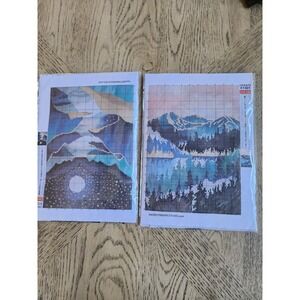 Crossstitch Kits Lot Of 4 LWZAYS 1001-1004 Mountains Sunset Desert New